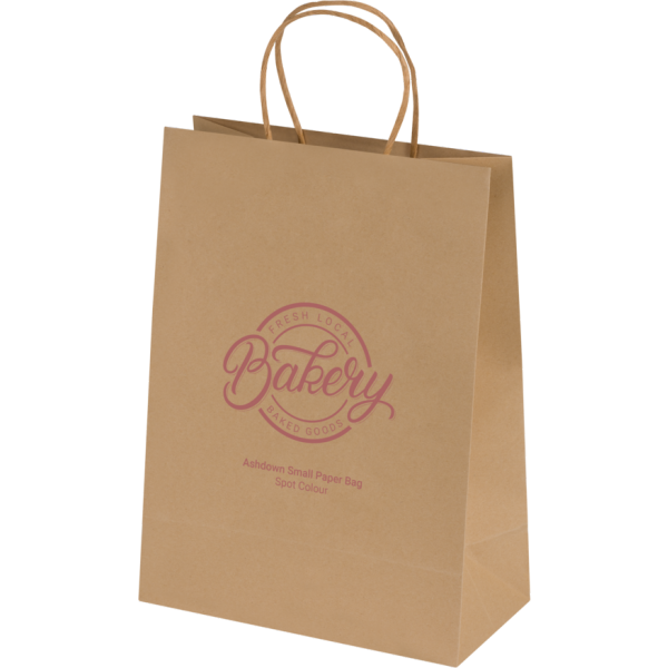 Ashdown Small Paper Gift Bag - Kraft - 150GSM