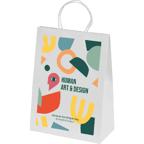 Ashdown Small Paper Gift Bag - White - 200GSM