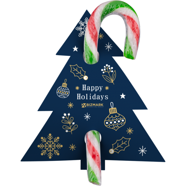 Candy Cane with Backing Card