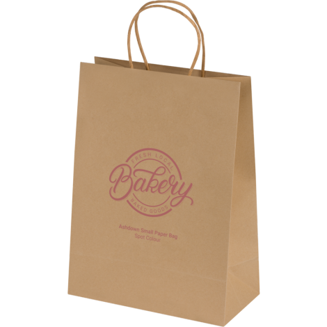 Ashdown Small Paper Gift Bag - Kraft - 150GSM