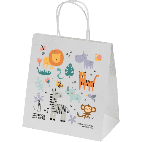 Ashdown Mini Paper Gift Bag - White - 200GSM