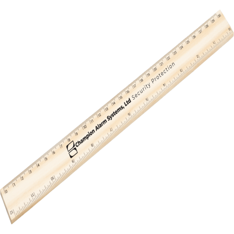 Sustainable Wooden Ruler - 30cm/12"