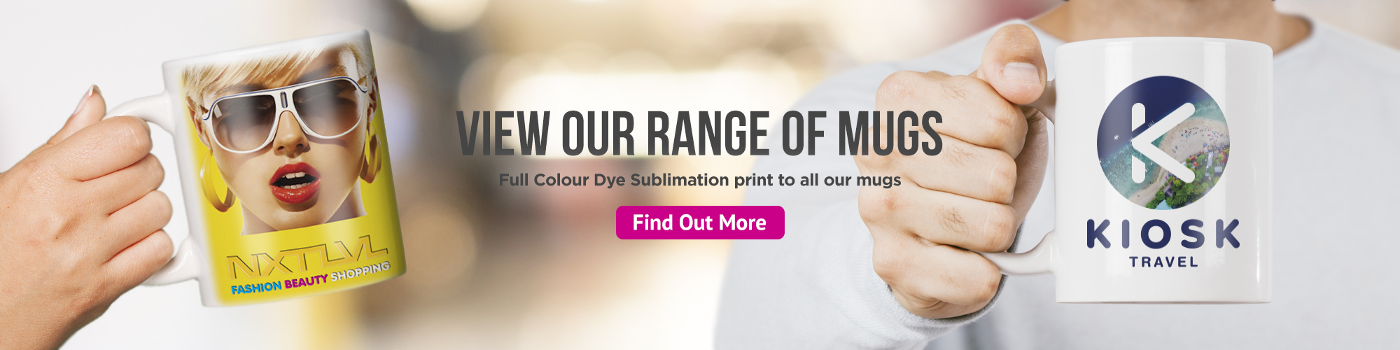 Our range of mugs and drinkware